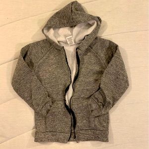 Girls L(14/16) Gray zip up hoodie